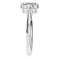 RI-4674 White Gold Ring SET - Side View