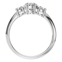 RI-4674 White Gold Ring SET - Top View