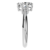 RI-4674 White Gold Ring SET - Side View