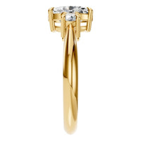 RI-4674 Yellow Gold Ring SET - Side View