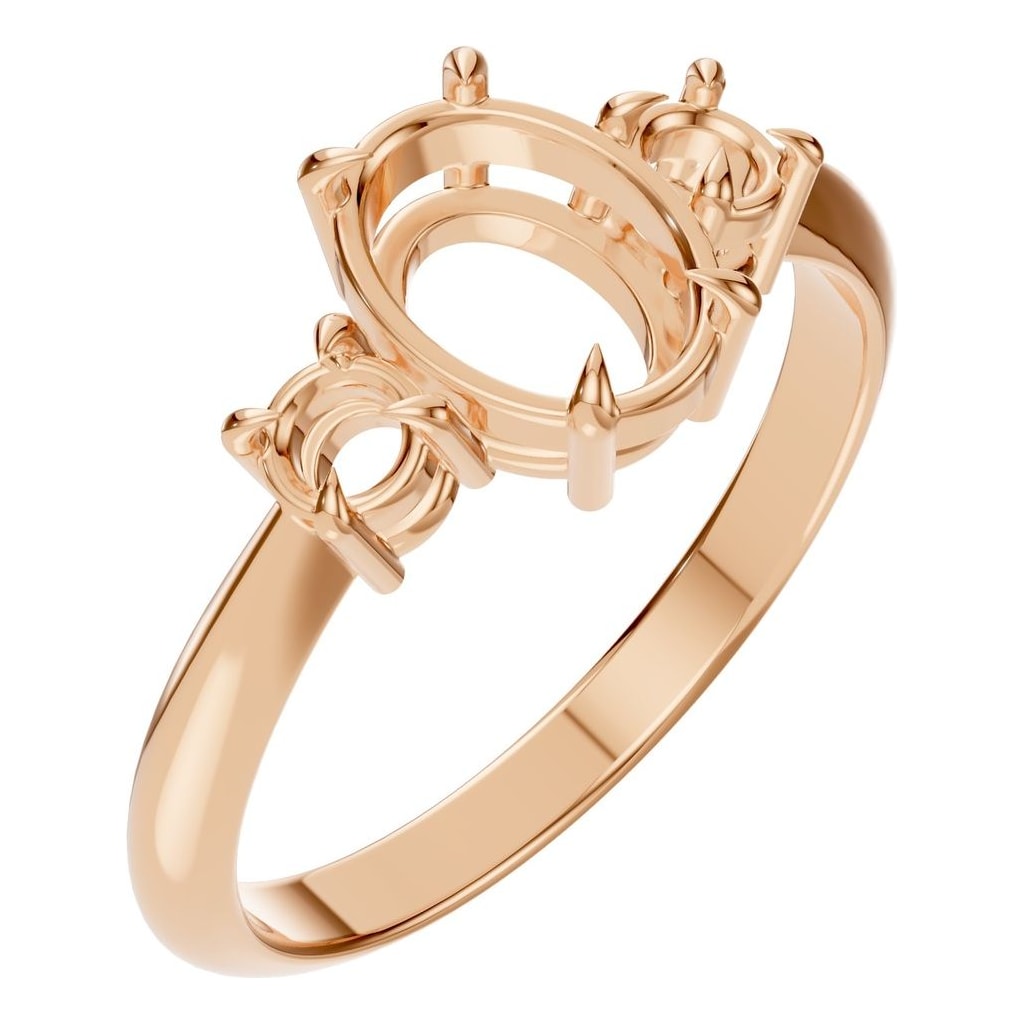 RI-4674 Rose Gold Ring UNSET - Main View