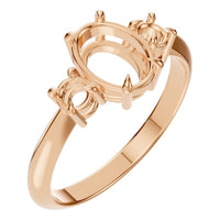 RI-4674 Rose Gold Ring UNSET - Main View