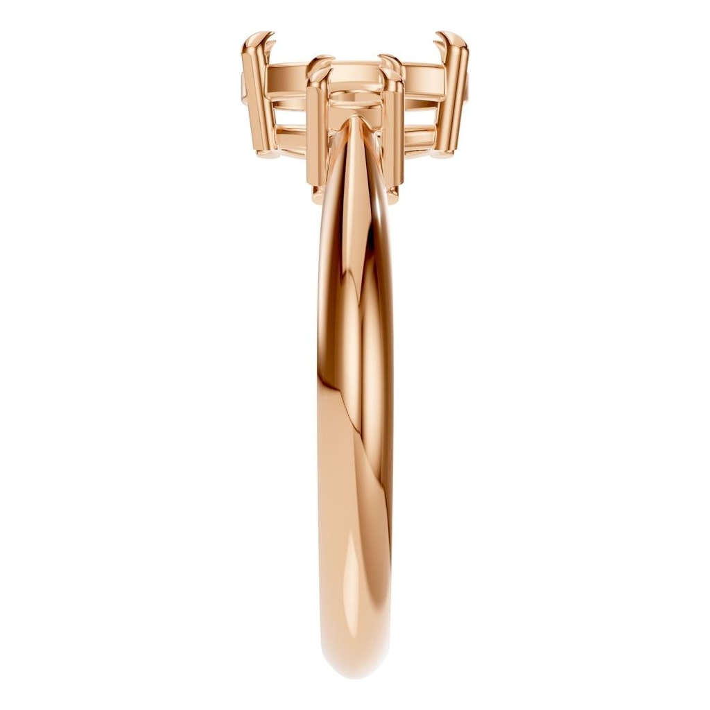 RI-4674 Rose Gold Ring UNSET - Side View