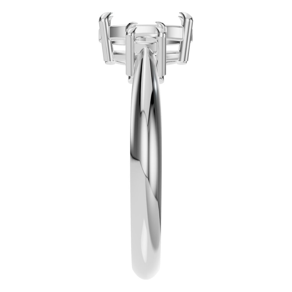 RI-4674 White Gold Ring UNSET - Side View