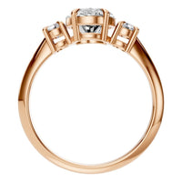 RI-4674 Rose Gold Ring SET - Top View