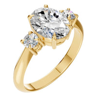 RI-4674 Yellow Gold Ring SET - Main View
