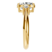 RI-4674 Yellow Gold Ring SET - Side View