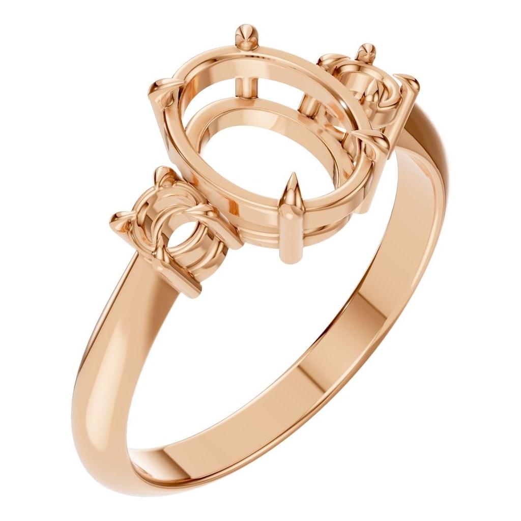 RI-4674 Rose Gold Ring UNSET - Main View