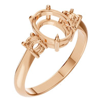 RI-4674 Rose Gold Ring UNSET - Main View