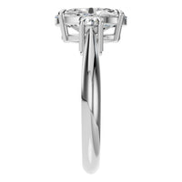 RI-4674 White Gold Ring SET - Side View