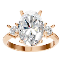 RI-4674 Rose Gold Ring SET - Front View