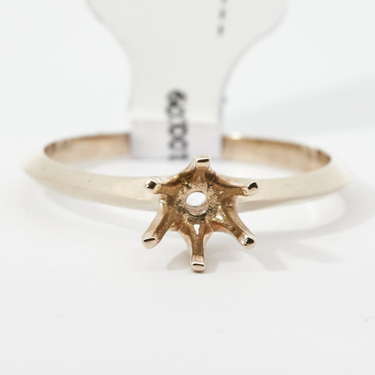 RI-4922 White Gold Ring UNSET - Main View