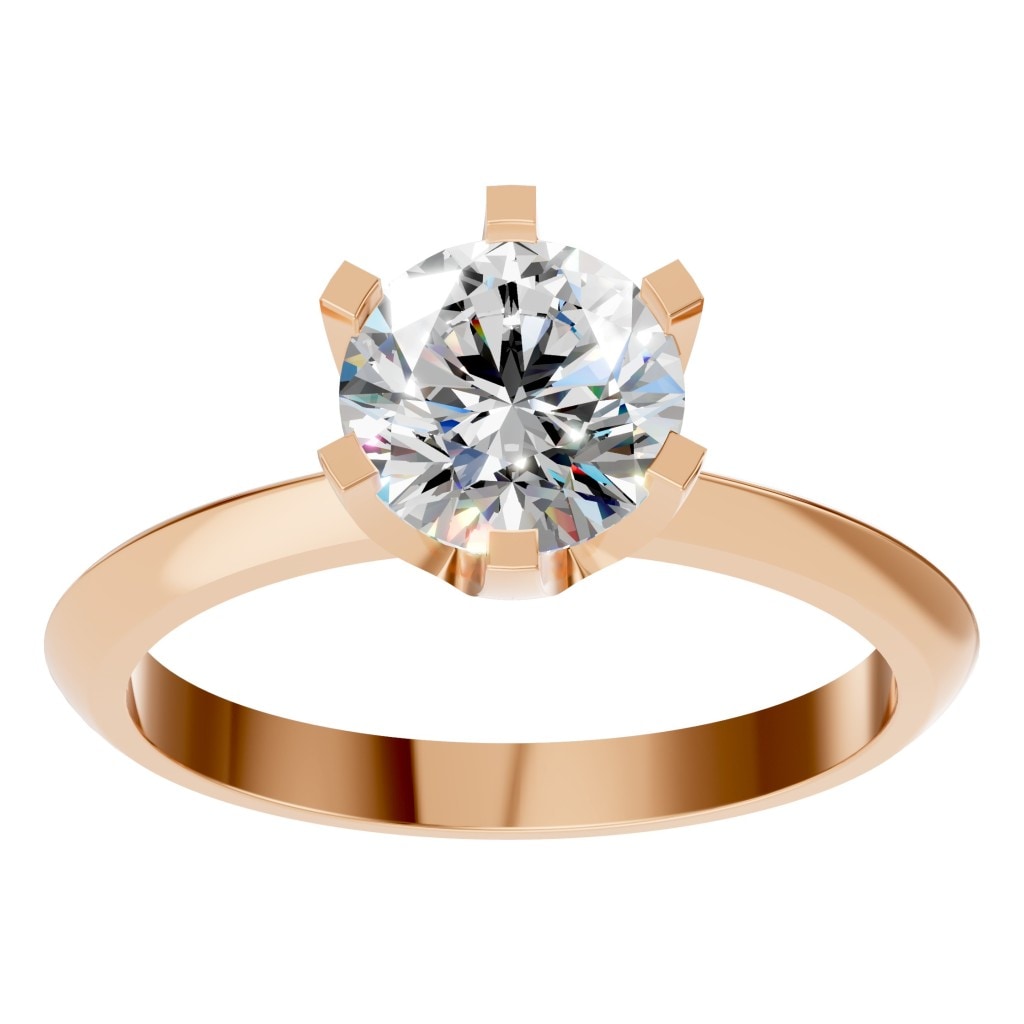 RI-4922 Rose Gold Ring SET - Front View