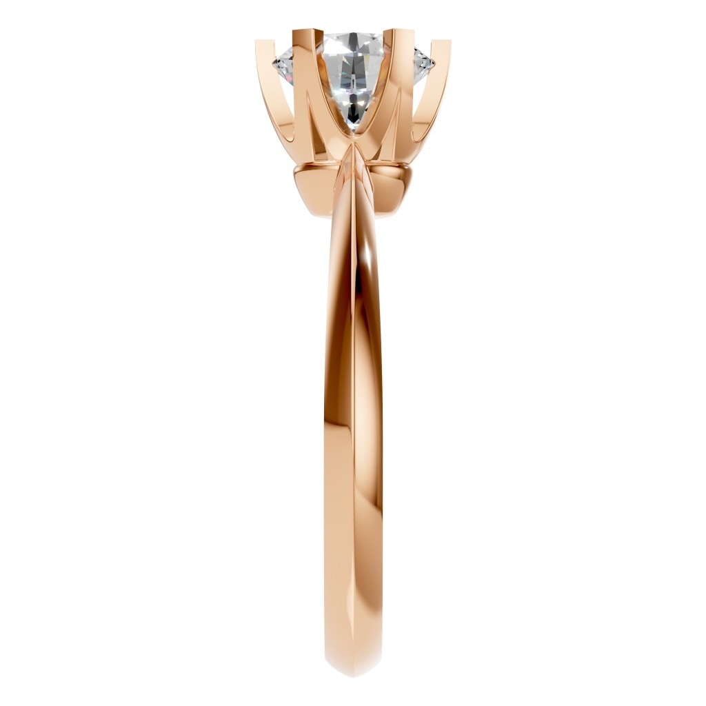 RI-4922 Rose Gold Ring SET - Side View