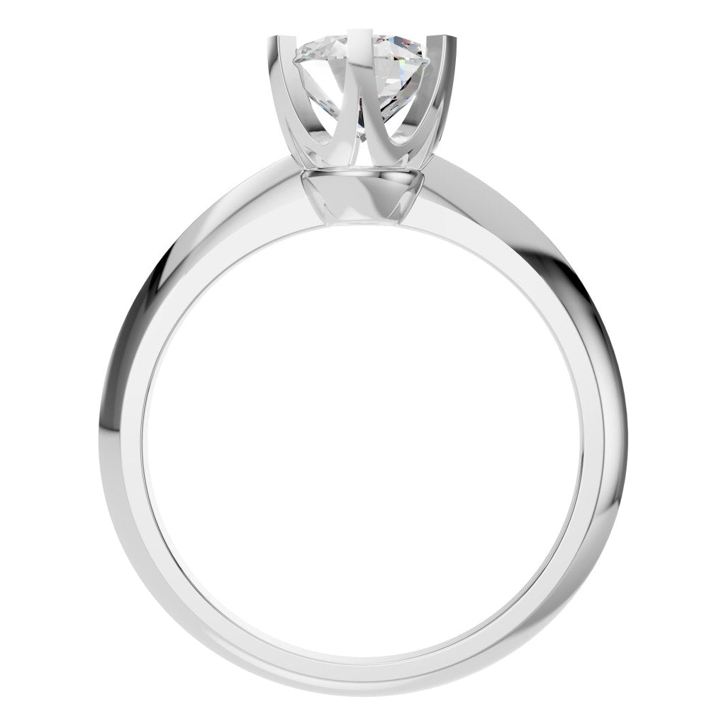 RI-4922 White Gold Ring SET - Top View