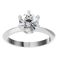 RI-4922 White Gold Ring SET - Front View