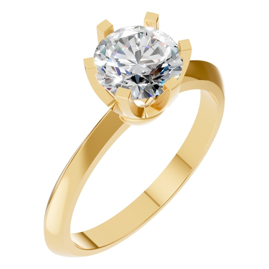 RI-4922 Yellow Gold Ring SET - Main View