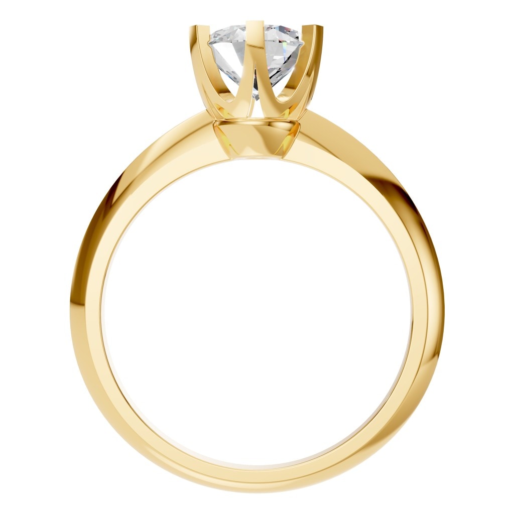 RI-4922 Yellow Gold Ring SET - Top View