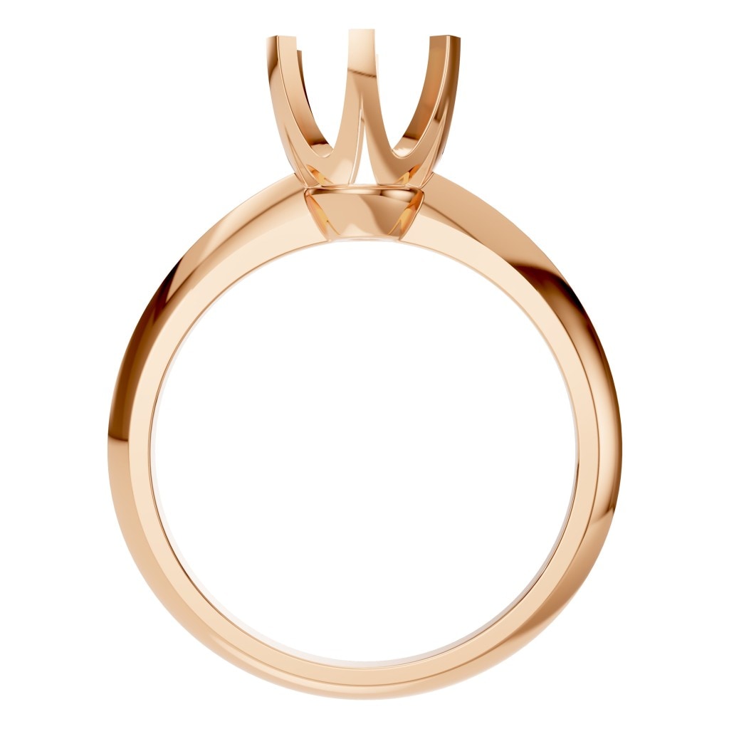 RI-4922 Rose Gold Ring UNSET - Top View