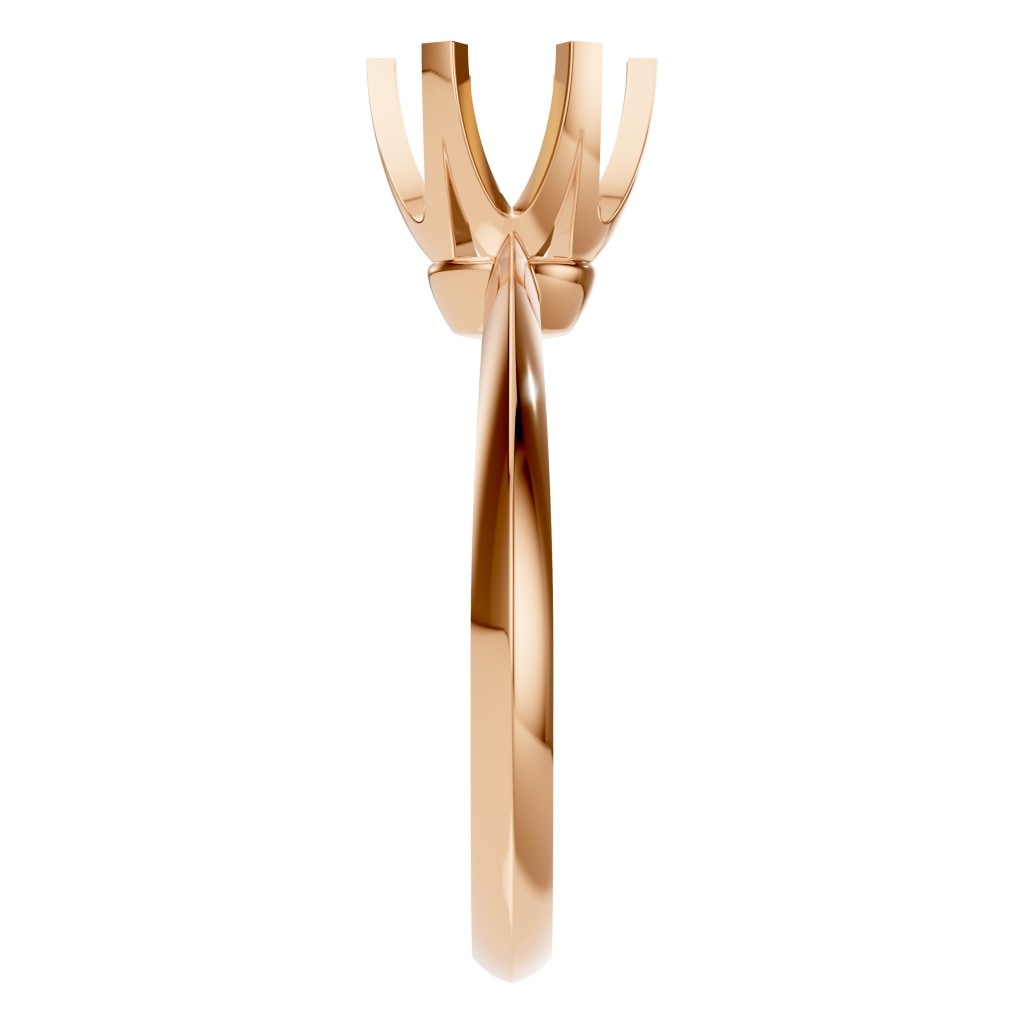 RI-4922 Rose Gold Ring UNSET - Side View