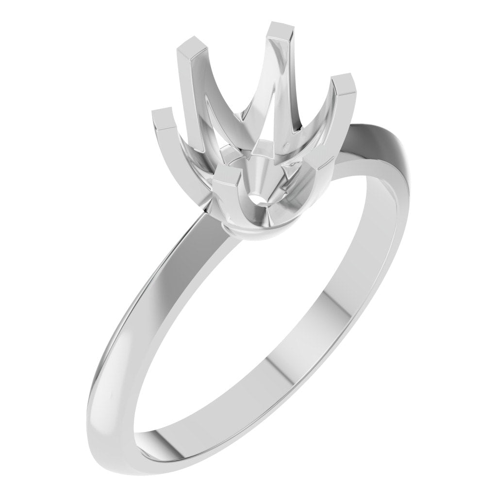 RI-4922 White Gold Ring UNSET - Main View