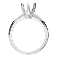 RI-4922 White Gold Ring UNSET - Top View