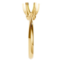 RI-4922 Yellow Gold Ring UNSET - Side View