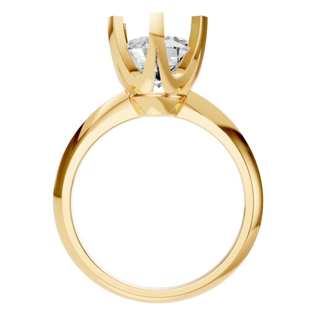 RI-4922 Yellow Gold Ring SET - Top View