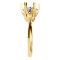 RI-4922 Yellow Gold Ring SET - Side View