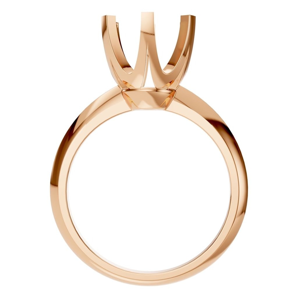 RI-4922 Rose Gold Ring UNSET - Top View