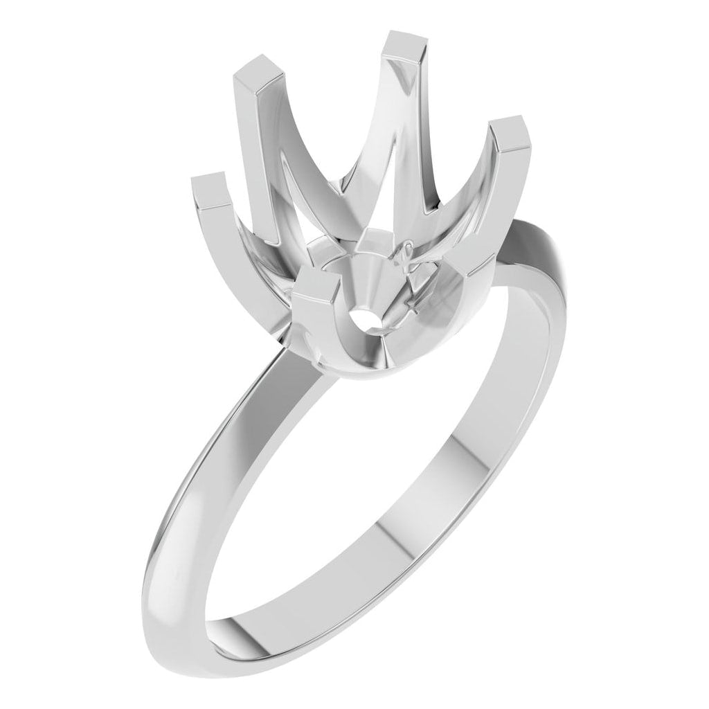 RI-4922 White Gold Ring UNSET - Main View