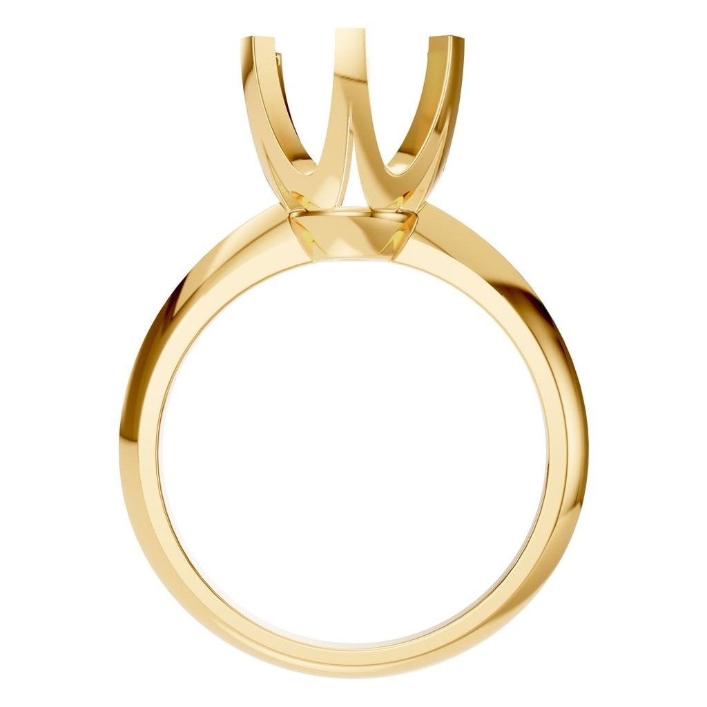 RI-4922 Yellow Gold Ring UNSET - Top View