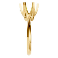 RI-4922 Yellow Gold Ring UNSET - Side View