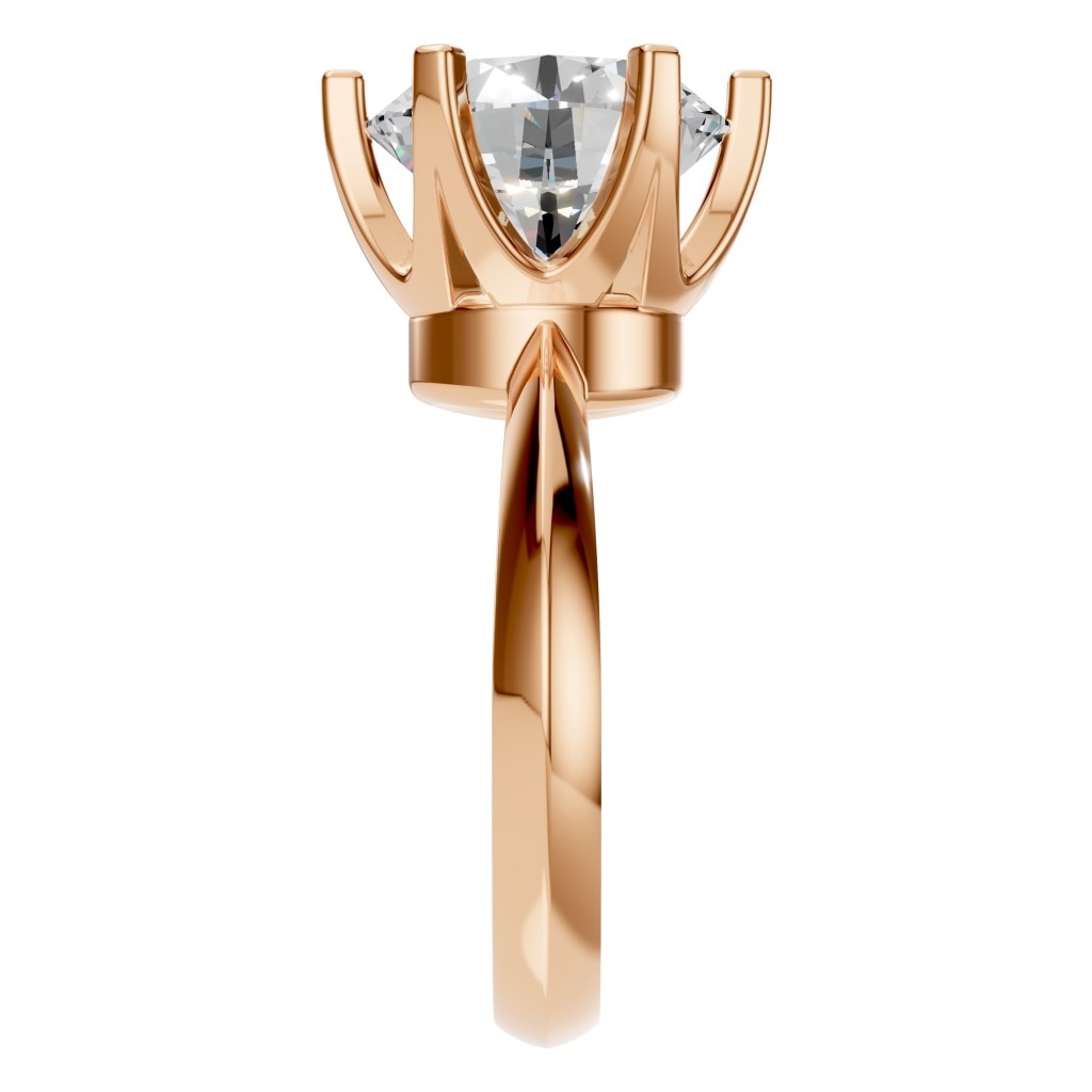 RI-4922 Rose Gold Ring SET - Side View