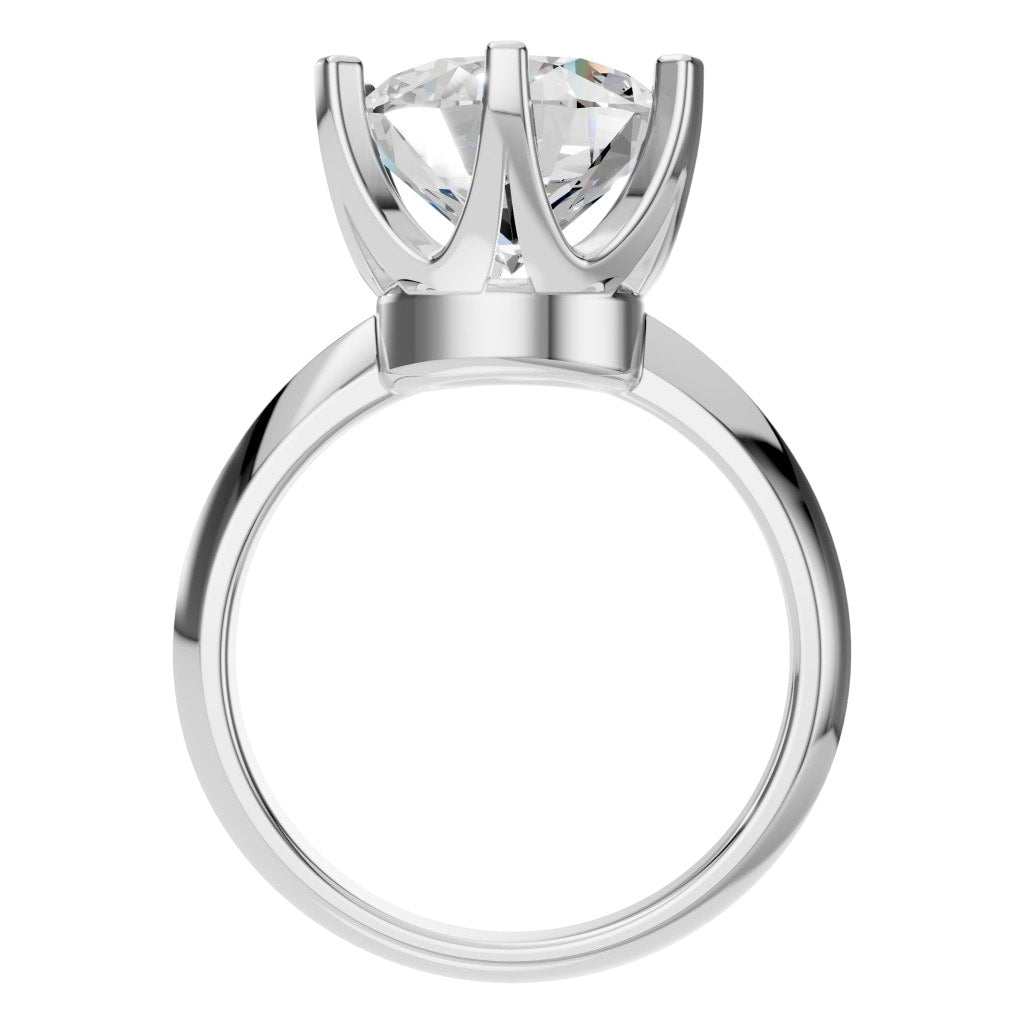 RI-4922 White Gold Ring SET - Top View