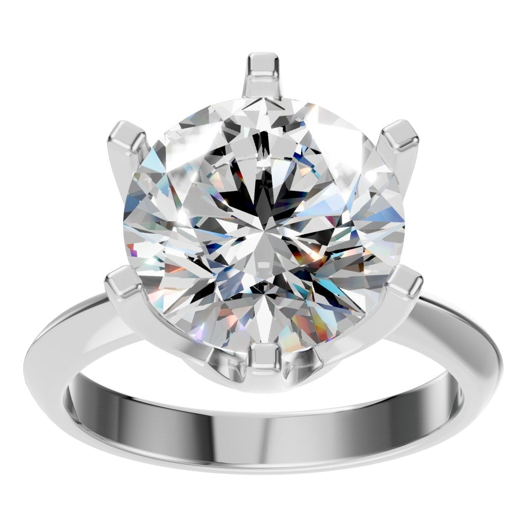 RI-4922 White Gold Ring SET - Front View