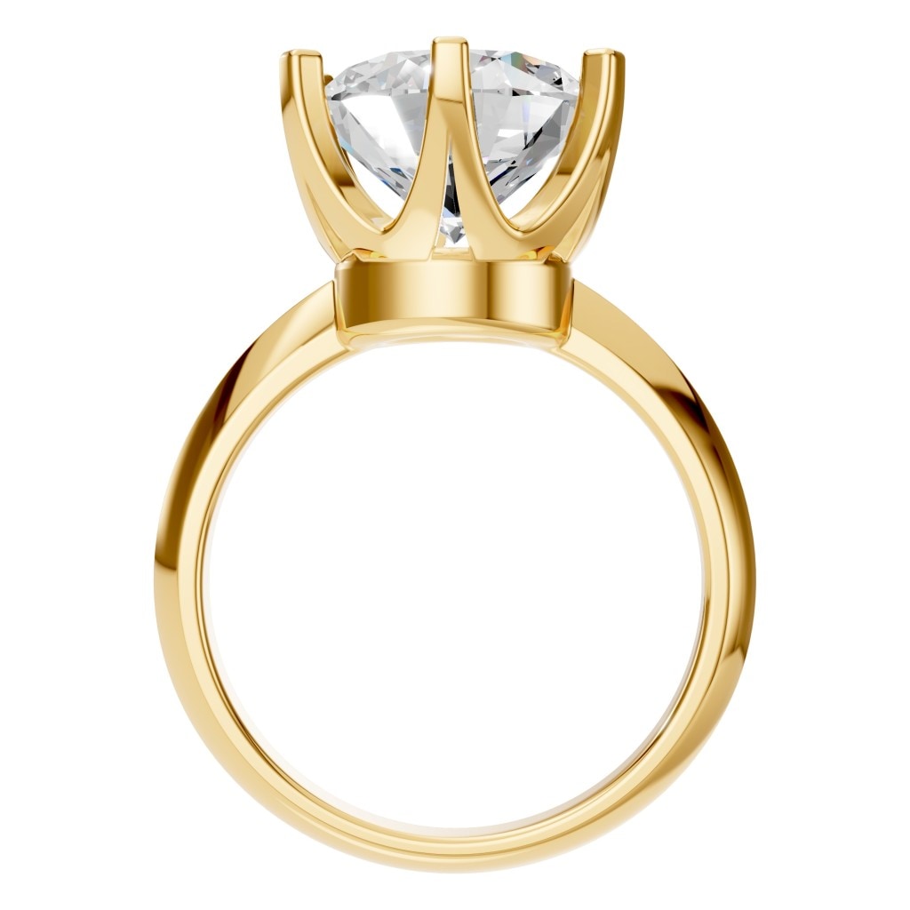 RI-4922 Yellow Gold Ring SET - Top View