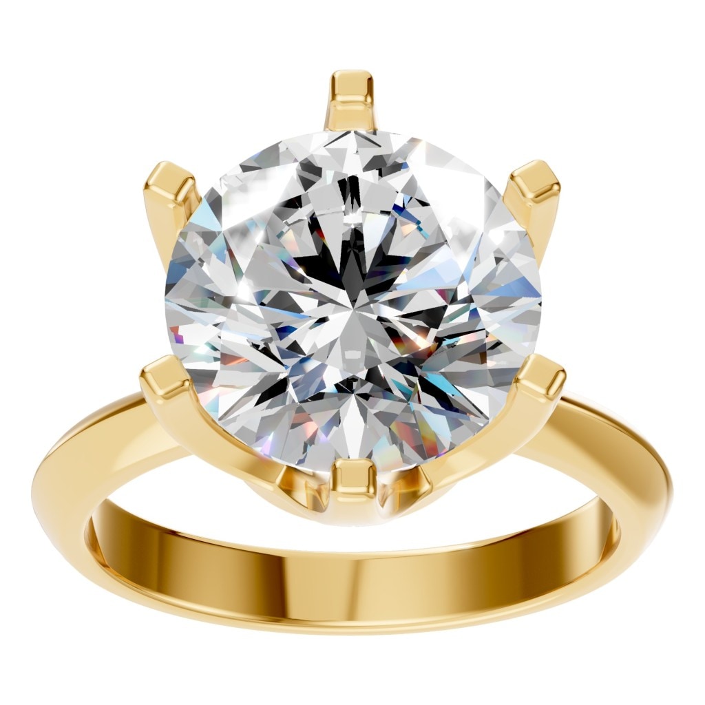 RI-4922 Yellow Gold Ring SET - Front View