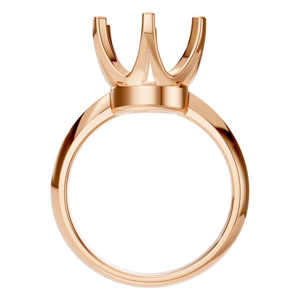 RI-4922 Rose Gold Ring UNSET - Top View