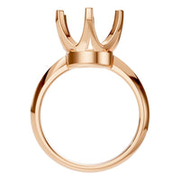 RI-4922 Rose Gold Ring UNSET - Top View