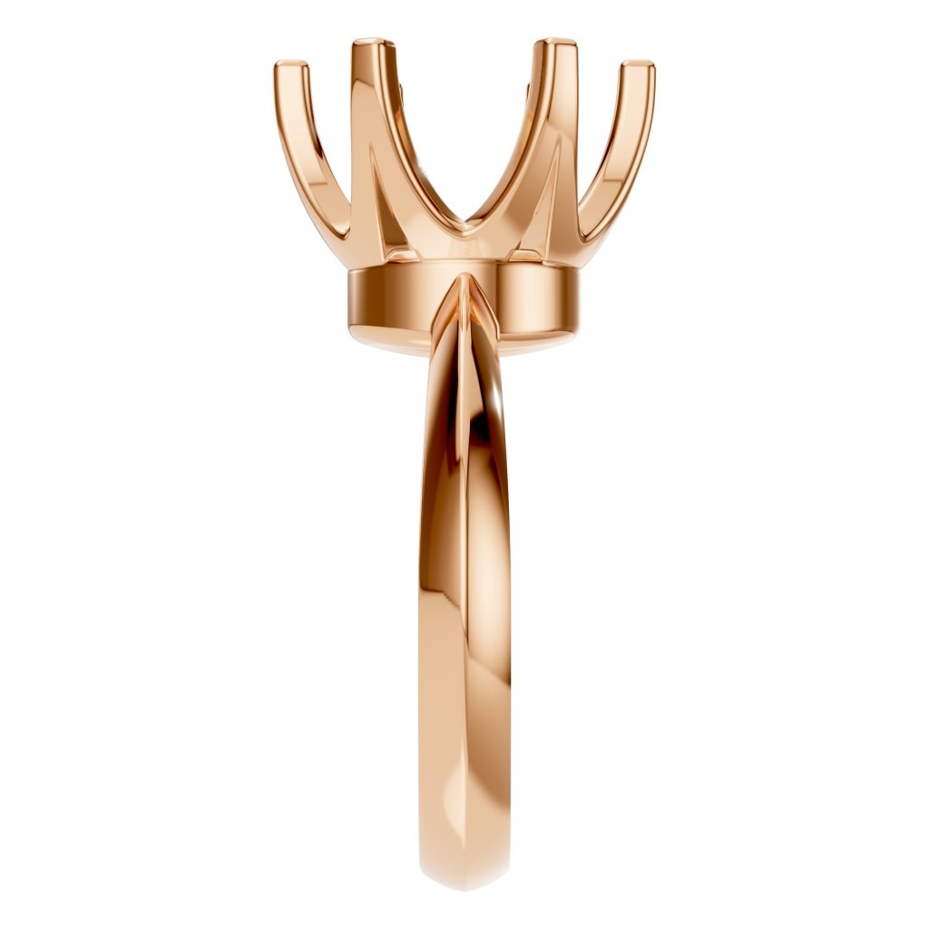 RI-4922 Rose Gold Ring UNSET - Side View