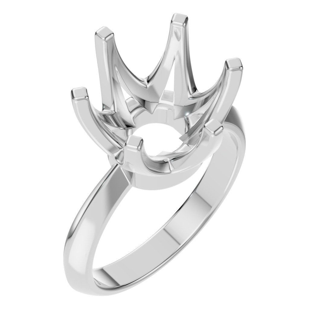 RI-4922 White Gold Ring UNSET - Main View