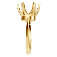 RI-4922 Yellow Gold Ring UNSET - Side View