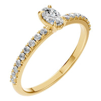 RI-4945 Yellow Gold Ring SET - Main View