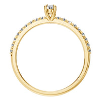 RI-4945 Yellow Gold Ring SET - Top View