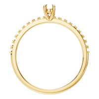 RI-4945 Yellow Gold Ring UNSET - Top View