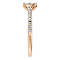 RI-4945 Rose Gold Ring SET - Side View