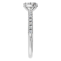 RI-4945 White Gold Ring SET - Side View