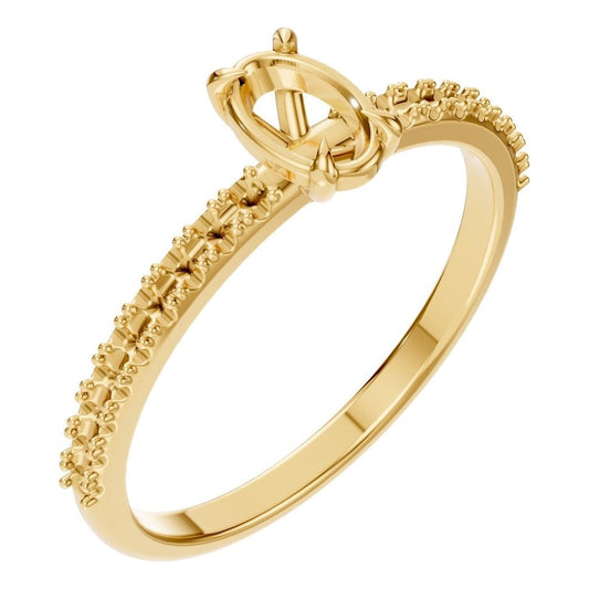 RI-4945 Yellow Gold Ring UNSET - Main View