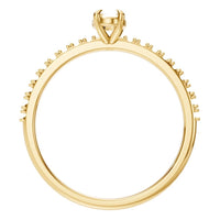RI-4945 Yellow Gold Ring UNSET - Top View